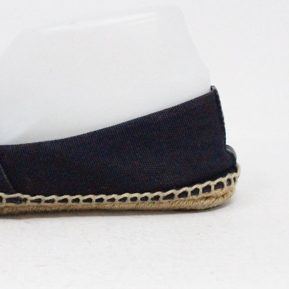TORY BURCH #41505 Navy Lonnie Canvas Flat Espadrilles (US 8 EU 38) - Picture 4 of 9